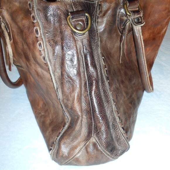 RARE COLD BREW Bed Stu Rockaway Crossbody Leather Bag - Picture 9 of 16